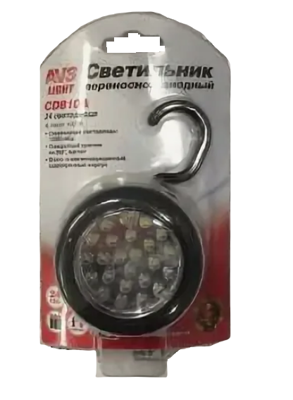 43216 Переносной светильник AVS CD810A 24LED (Питание 3 элемента  AAA, в комплект не входят)