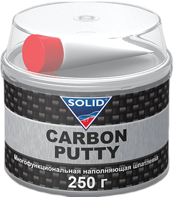 516.0250 SOLID PROFESSIONAL LINE CARBON PUTTY Наполнительная шпатлевка, с карбоновой нитью 250 гр