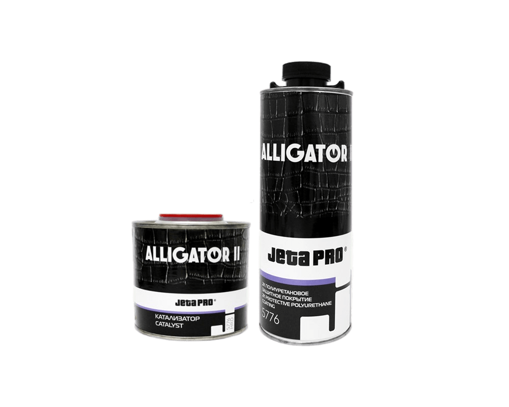5776 Покрытие ПУ 2K Alligator II  JETAPRO черное комплект 0,8кг +0,2кг