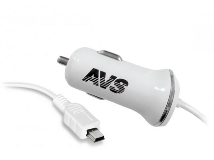 A78030S Автомобильное зарядное устройство AVS с mini USB CMN-213 (1,2А)