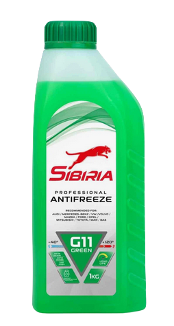 Антифриз SIBIRIA G11 зеленый (-40) 1кг