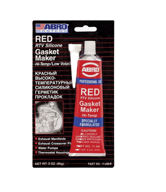 Герметик силиконовый ABRO 85гр красный NEW