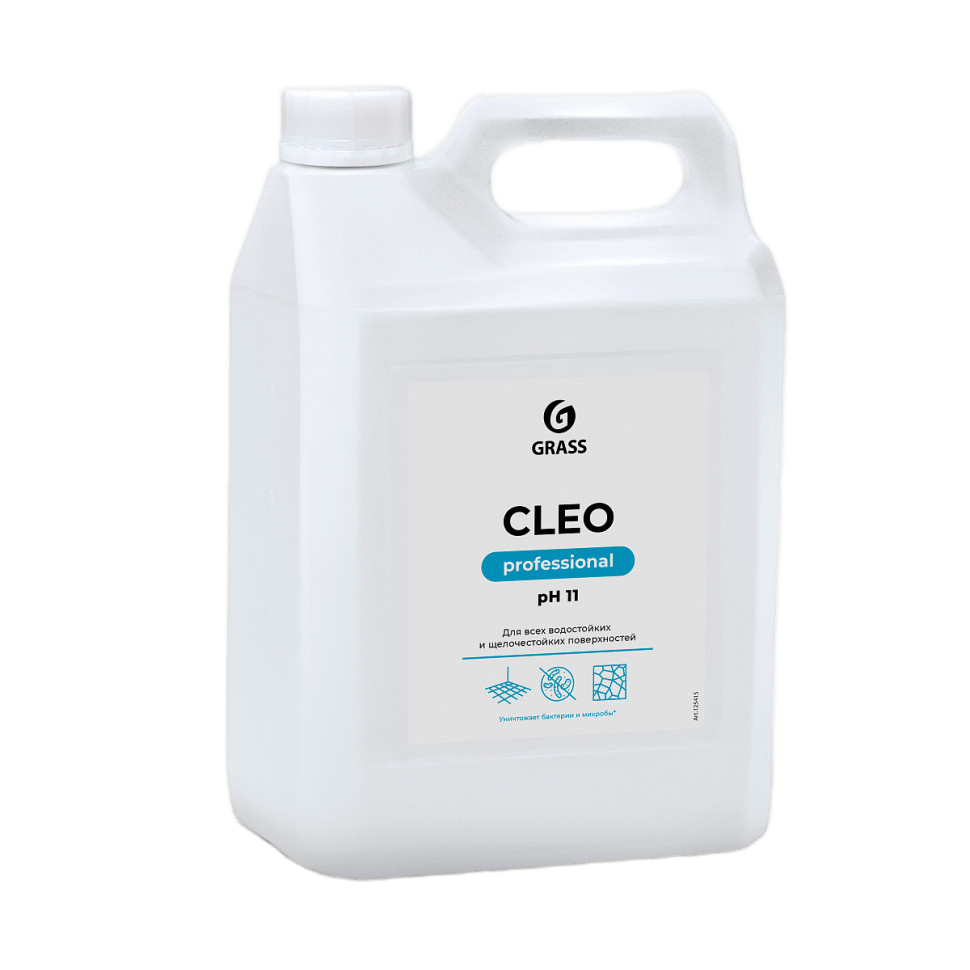 GRASS Антибактериальное моющее средство без хлора (концентрат) CLEO 5,2кг (125415)