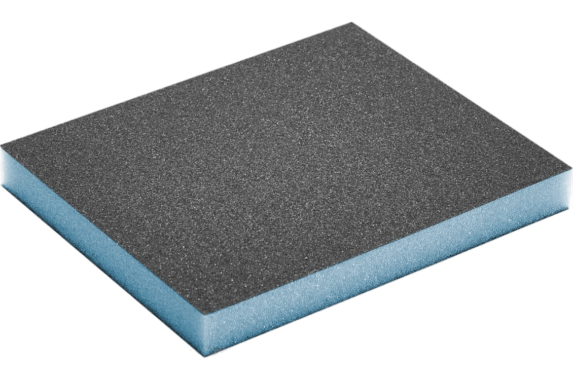 Губка шлифовальная двустороняя Hanko Sponge Pads Blue 120 х 98 х 13 P150