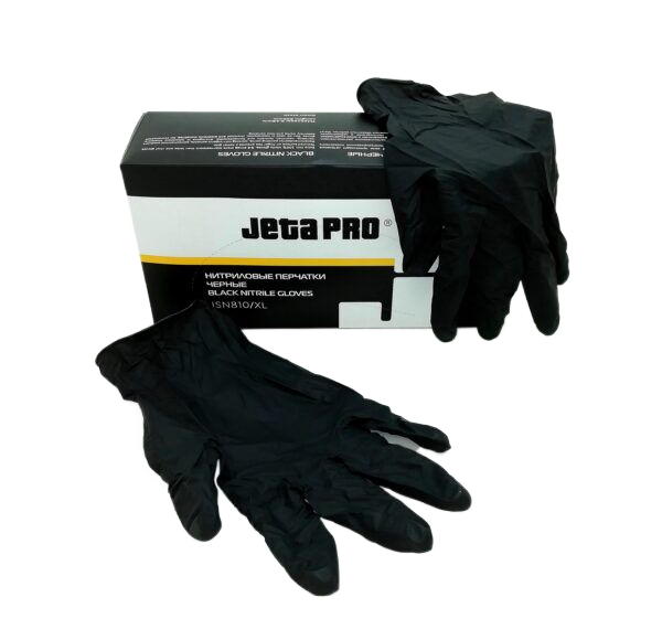 JSN 810 /XL Перчатки JETA Safety черные нитриловые размер XL, Цена 1 шт