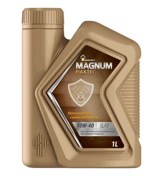 Роснефть масло моторное Magnum Maxtec 10w40 API SL/CF полусинтетическое 1л