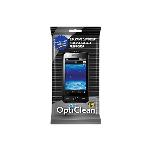 Салфетки влажные OC-48176 OPTI CLEAN для мобильных телефонов (20х15см) (15шт) АВАНГАРД