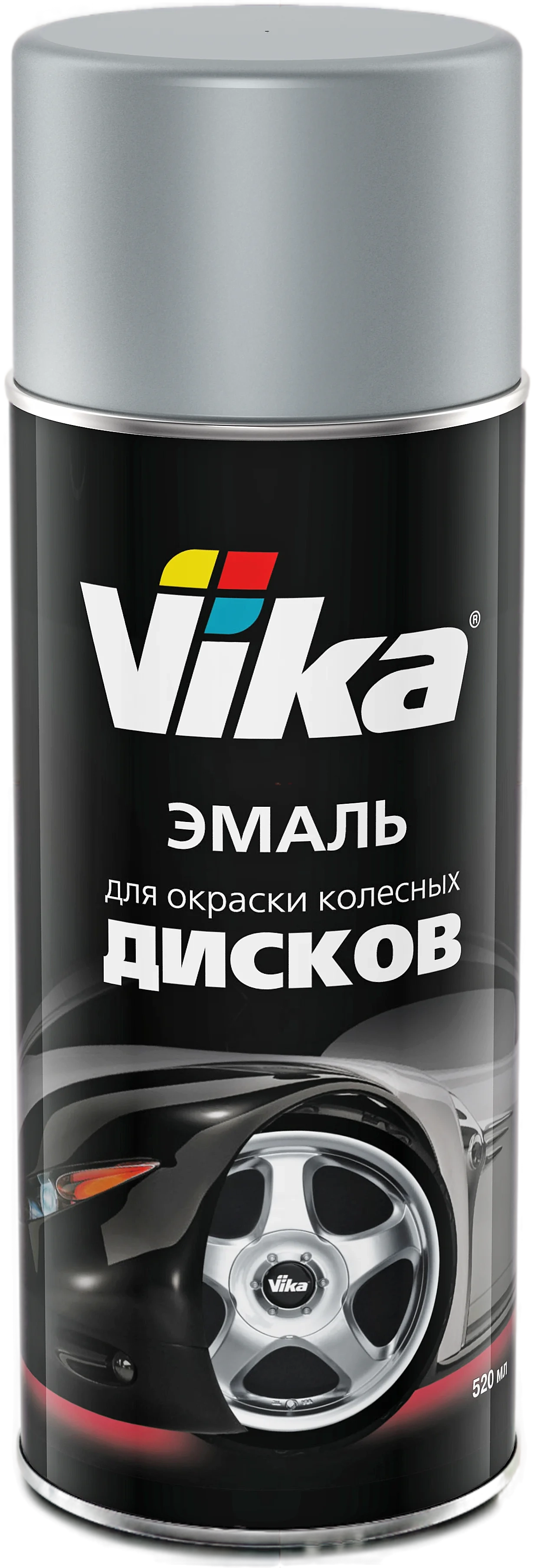 Эмаль ВИКА  для дисков серебристая аэр. 400 мл