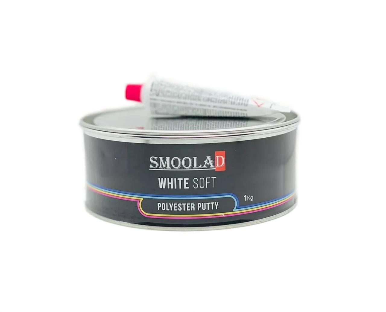 SMOOLAD BLACK Шпатлевка мягкая БЕЛАЯ - WHITE SOFT 1,0 кг с  отвердителем