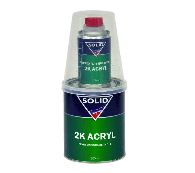 331.0964 SOLID2K ACRYL Наполнительный грунт 5+1 800+160мл черный