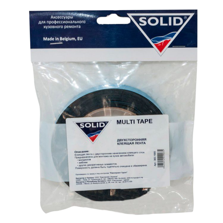 383.1205 SOLID MULTI TAPE - двухсторонняя клеящая лента, 12мм*5м