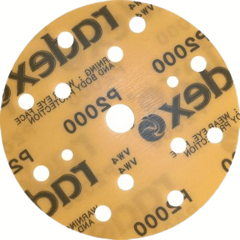 553619 Круг абразивный на пленке микротонкий RADEX Gold D=150 (15 отверстий) №1500