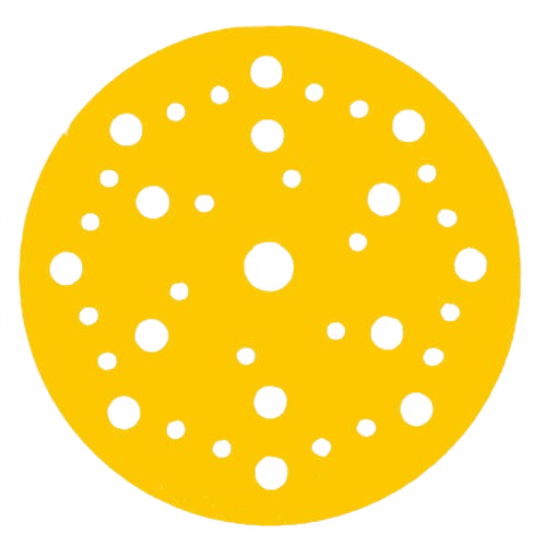 236CF09915 MIRKA GOLD Шлифовальный круг для сухой обработки, бумажная основа, липучка 150мм 37 отверстий P150