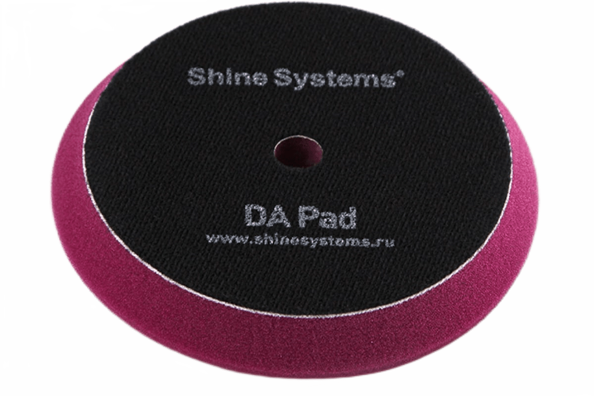 SS555 Shine Systems DA Foam Pad Purple - полировальный круг твердый лиловый, 155 мм