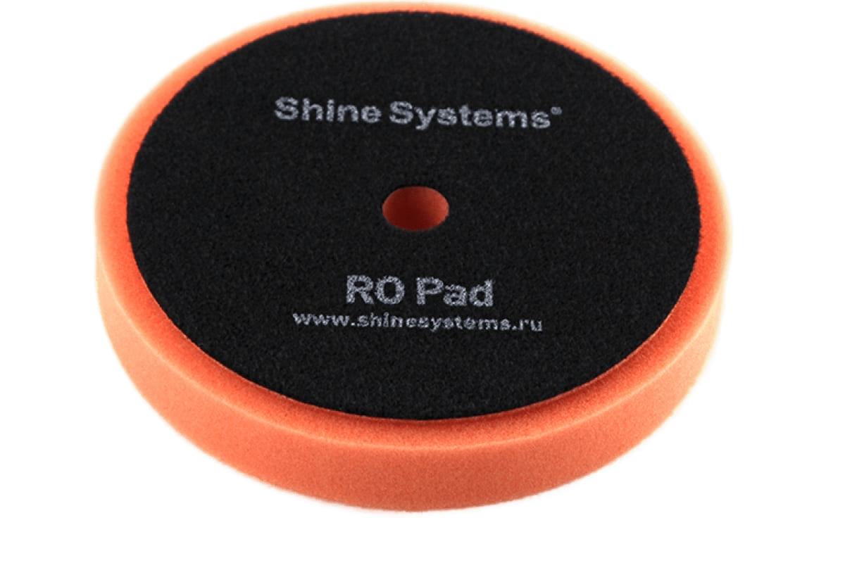 SS544 Shine Systems RO Foam Pad Orange - полировальный круг мягкий оранжевый, 155 мм