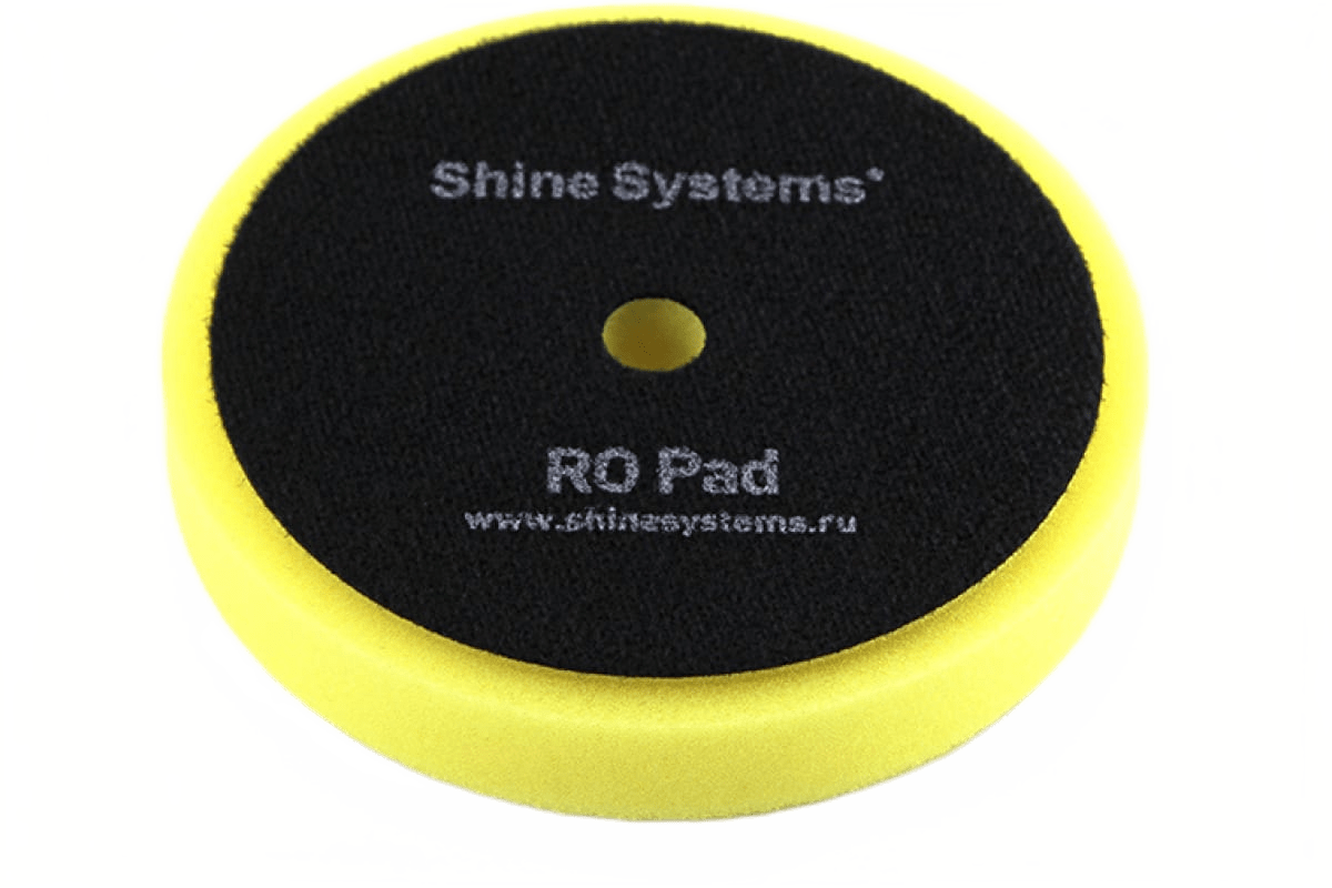 SS548 Shine Systems RO Foam Pad Yellow - полировальный круг полутвердый желтый, 130 мм