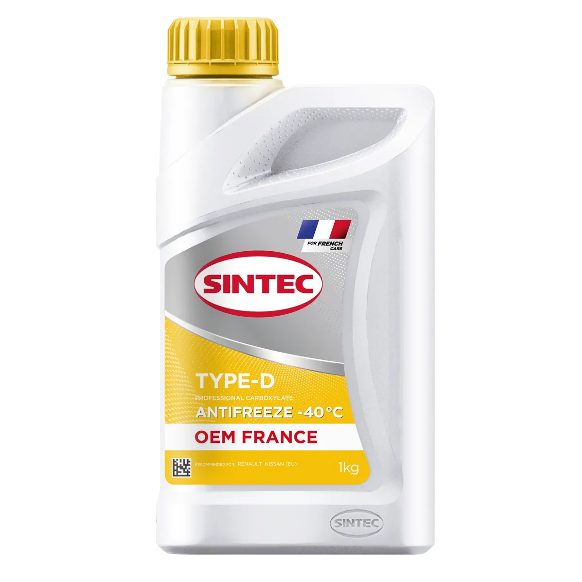 Антифриз Sintec OEM France Type-D yellow -40 1кг