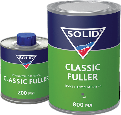 339.8020 SOLID Classic Fuller Грунт-наполнитель 4:1 800+200 мл серый