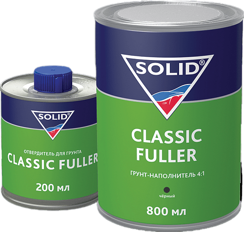 339.8021 SOLID Classic Fuller Грунт-наполнитель 4:1 800+200 мл черный