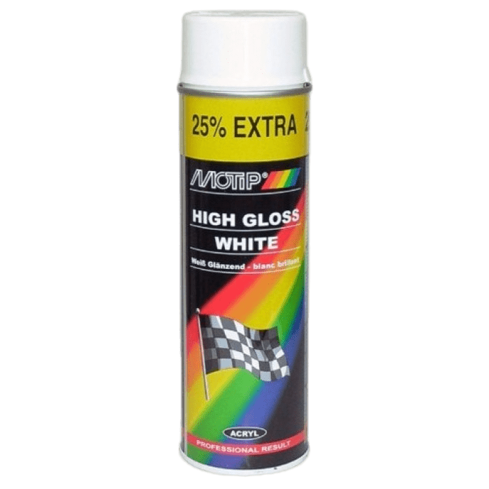 4004 Краска глянцевая белая MOTIP 500мл