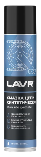 Ln1906 LAVR Смазка цепи синтетическая, аэр 400мл