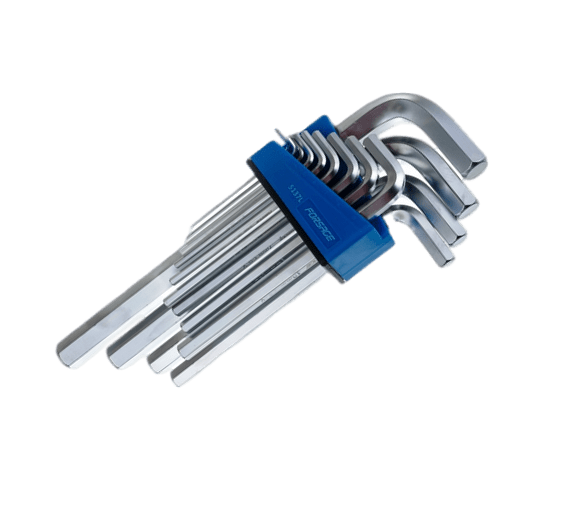5137L(Forsage) Набор ключей 6-гранных Г-образных длинных 13 предметов (2-18мм) в пластиковом держателе