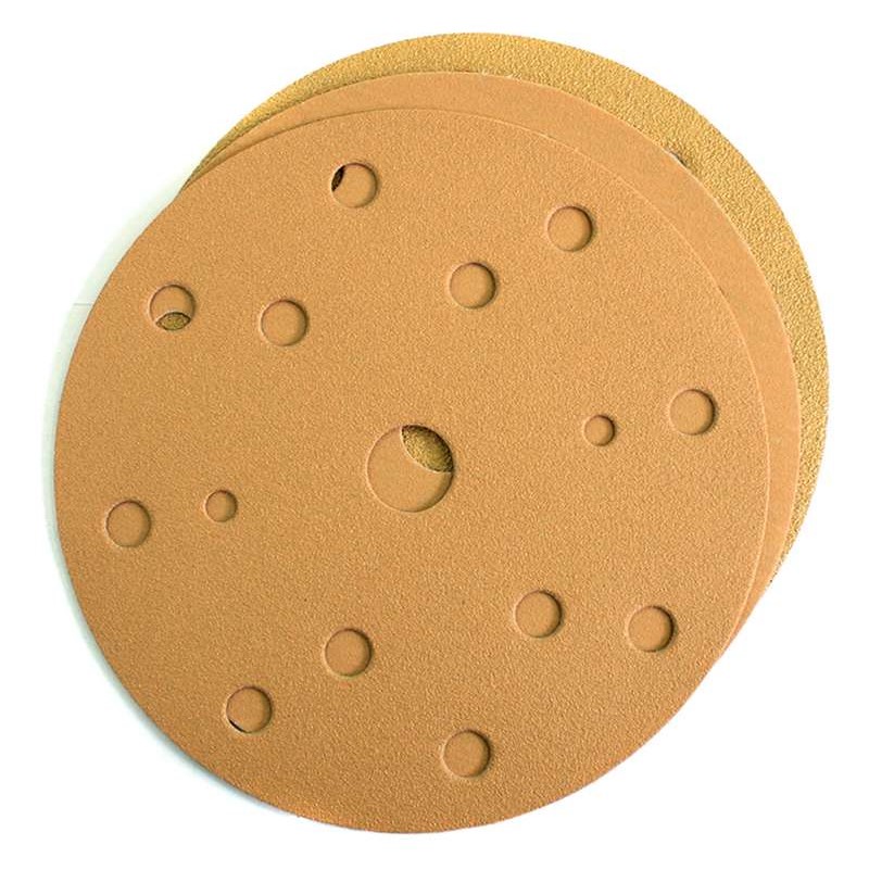 553617 Круг абразивный на пленке микротонкий RADEX Gold D=150 (15 отверстий) №1000 //50