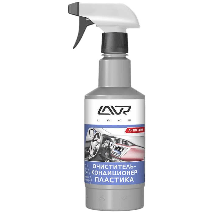 Ln1458 LAVR Plastic Cleaner Очиститель-кондиционер пластика с триггером LAVR Plastic Cleaner 480мл