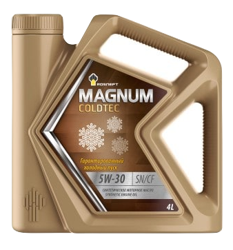 Роснефть масло моторное Magnum Coldtec 5w30 синтетическое 4л