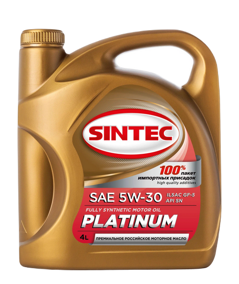 SINTEC 600153 масло мот. PLATINUM 7000 SAE 5W30 API SP, ILSAC GF-6A 4л