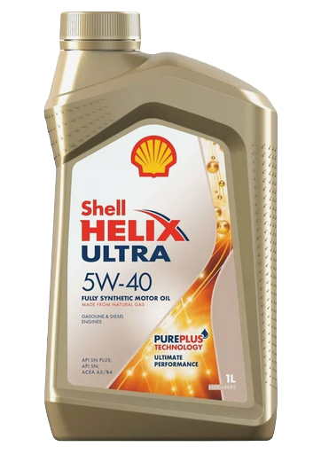 SHELL масло моторное Helix Ultra SN/CF/A3/B4 SAE 5W40 синтетическое 1л