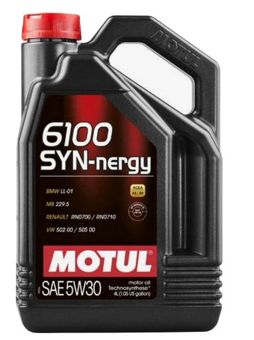 MOTUL 107971 масло моторное 6100 SYN-NERGY 5w30 A3/B4 синтетическое 4л