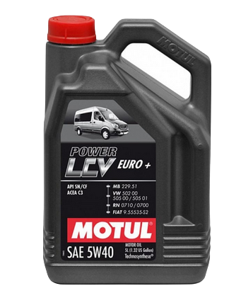 MOTUL масло моторное Power LCV EURO+ 5w40 SN/CF C3 полусинтетическое 5л (для лёгкой коммерческой техники) + BOX подарок Hi-Gear Сухая химчистка аэр