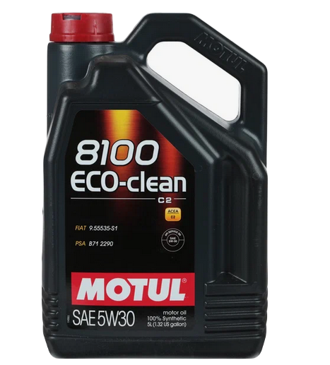 MOTUL 101545 масло моторное 8100 ECO-CLEAN 5w30 SN/CF C2 синтетическое 5л