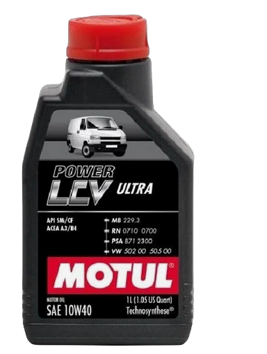 MOTUL масло моторное POWER LCV ULTRA 10W-40 SM/CF A3/B4 синтетическое 1л