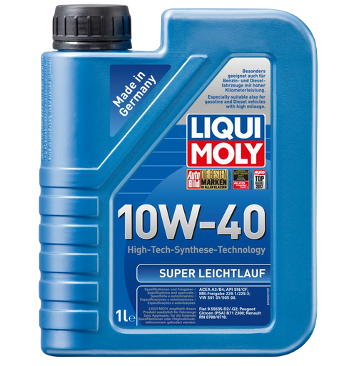 Liqui Moly 1928  масло моторное Super Leichtlauf 10W40 SN A3/B4 полусинтетическое 1л