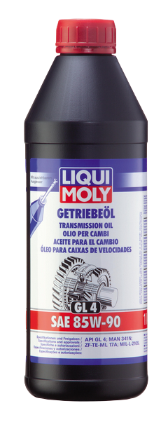 Liqui Moly 1954 масло трансмиссионное Getriebeoil 85W90 GL-4 минеральное 1л