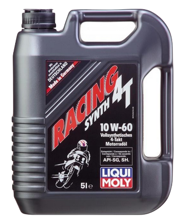 Liqui Moly 1526 масло моторное для 4-тактных мотоциклов Motorbike 4T Synth Street Race 10W60 синтетическое 5л