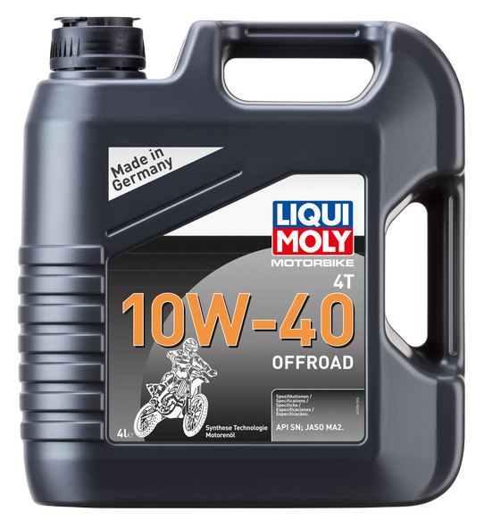 Liqui Moly 3056 масло моторное Motorbike 4T Offroad 10w40 SN синтетическое 4л