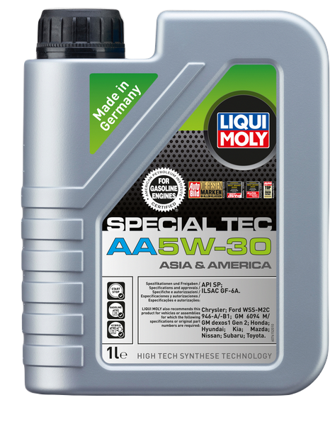 Liqui Moly 7515 масло моторное Special Tec AA (Asia&America) 5w30 SP HC-синтетическое 1л