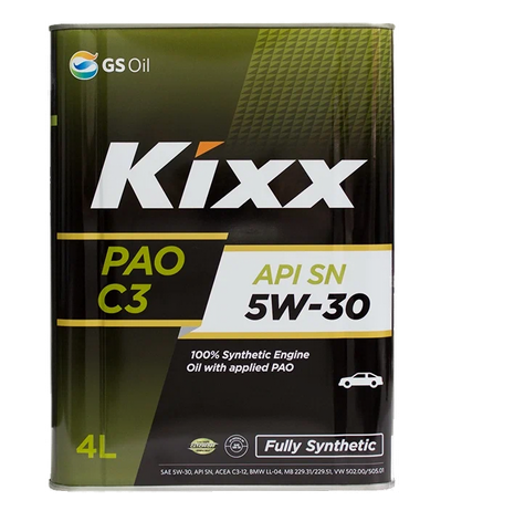 KIXX Масло моторное PAO 5W-30 C3 4л синтетическое