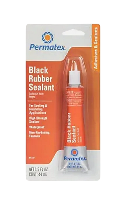 80338 Permatex Герметик резиновый черный 44,3мл