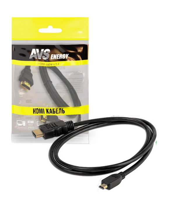 A78707S Кабель AVS HDMI(A)-microHDMI(D) HAD-71 1м