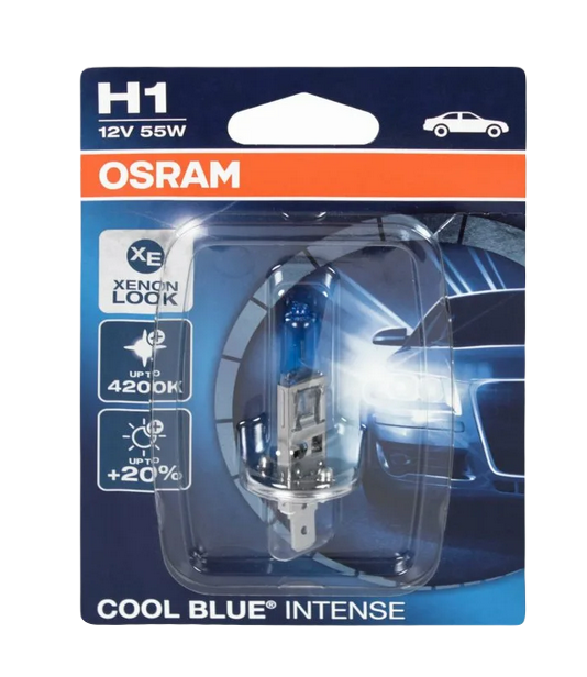 Автолампа 12V Н1 (55) Р14.5s + 20% Cool Blue Intense (блистер) OSRAM (О-64150 СВIбл)