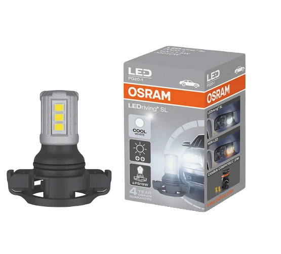 Автолампа 12V PS19W (PG20-1) LED COOL WHITE 6000K OSRAM (O-3301CW)