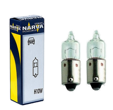 Автолампа 12V T10W (BA 9s) Halogen NARVA (N-17833)