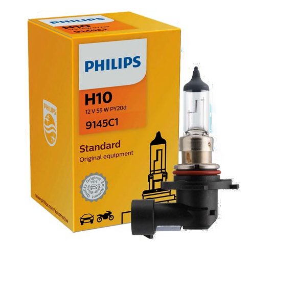 Автолампа 12V H10 (45) PY20d PHILIPS (P-9145)