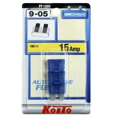 Предохранители комплект 3шт FUSE 15 Amp KOITO (PF1580)