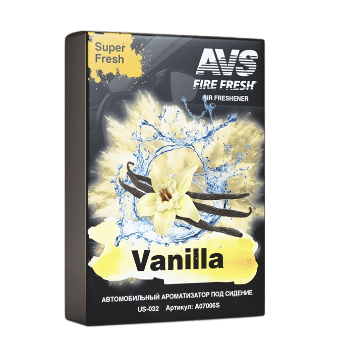 A07500S Ароматизатор AVS US-001 Super Fresh (Ваниль/Vanilla) (гелевый)