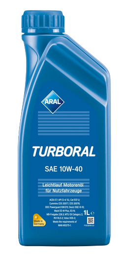 ARAL  масло моторное Turboral (Extra) 10W-40 1 л